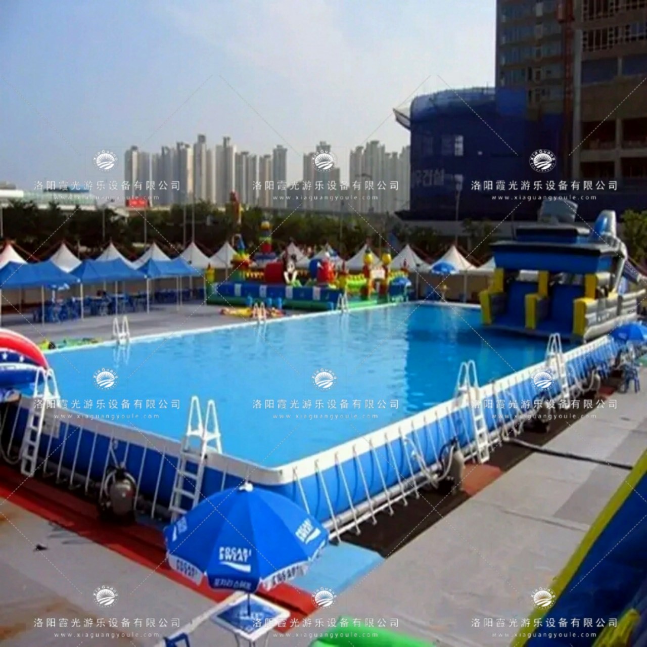 贵港广告支架游泳池